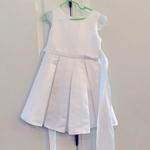 White dress with Pearl Accents